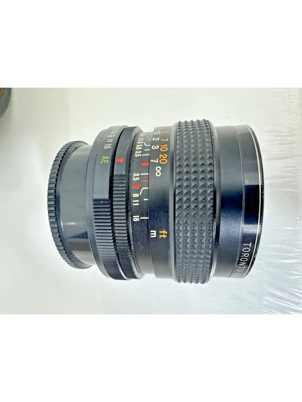 Konica Hexanon AR 28mm f3.5 Wide Angle Manual Focus Lens w/ Vintage Case